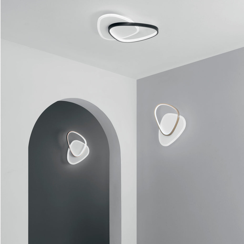Plafoniera LED AYRTON rotonda, con interruttore CCT per il cambio temperatura colore - FT-FeelThe