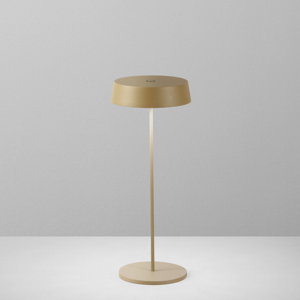 Lampada da tavolo ricaricabile LED COCKTAIL in metallo con touch dimmer - FT-FeelThe