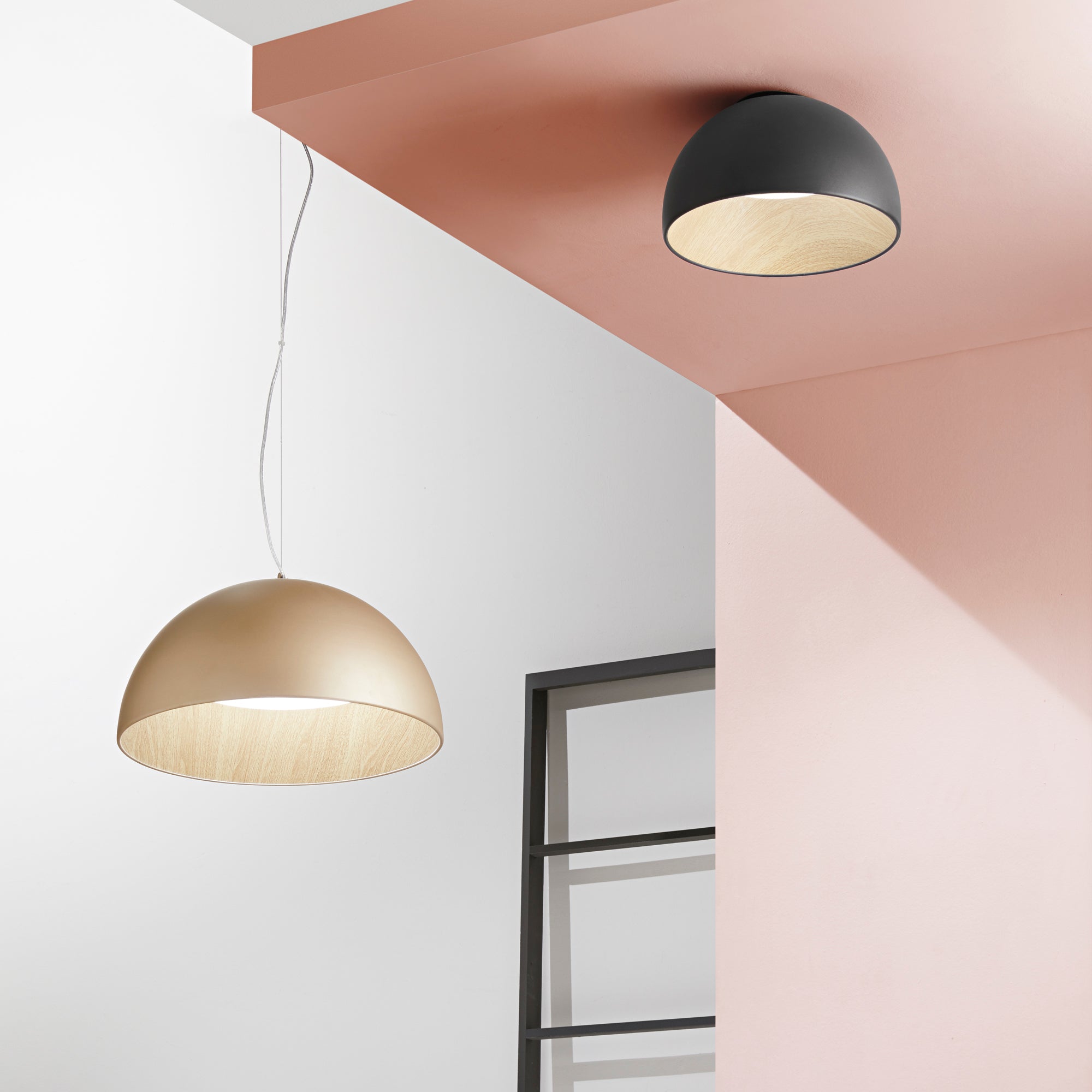 COCO LED pendant lamp in CCT metal
