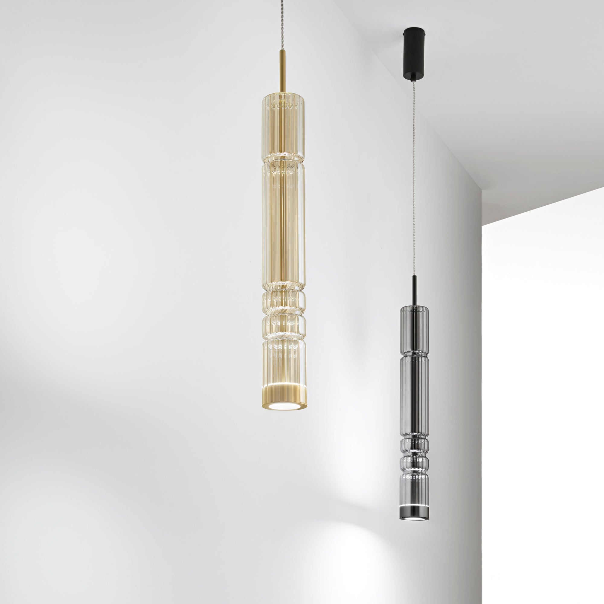 Sospensione Tubolare CROOKES in Vetro LED 3000K - FT-FeelThe