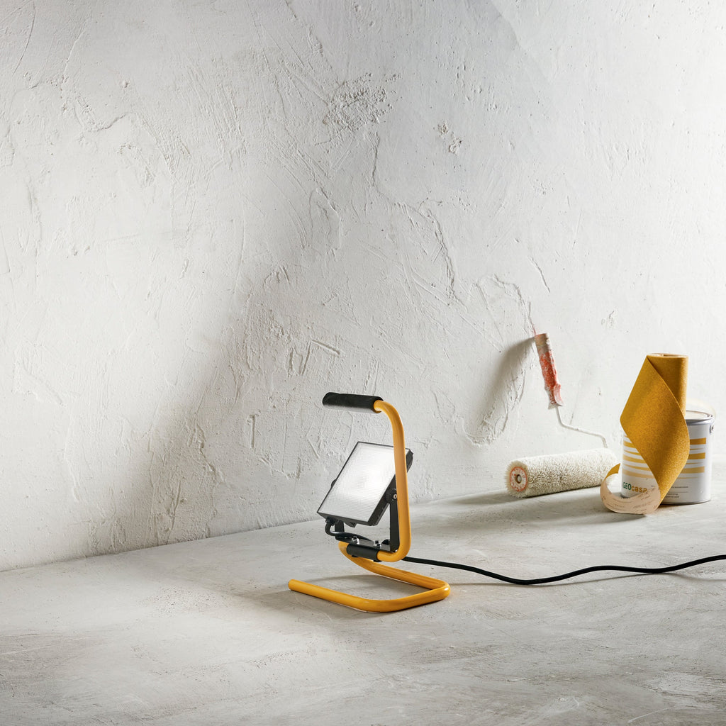 Proiettore LED AXEL in alluminio nero portatile con manichetta 20W CCT IP65 - FT-FeelThe