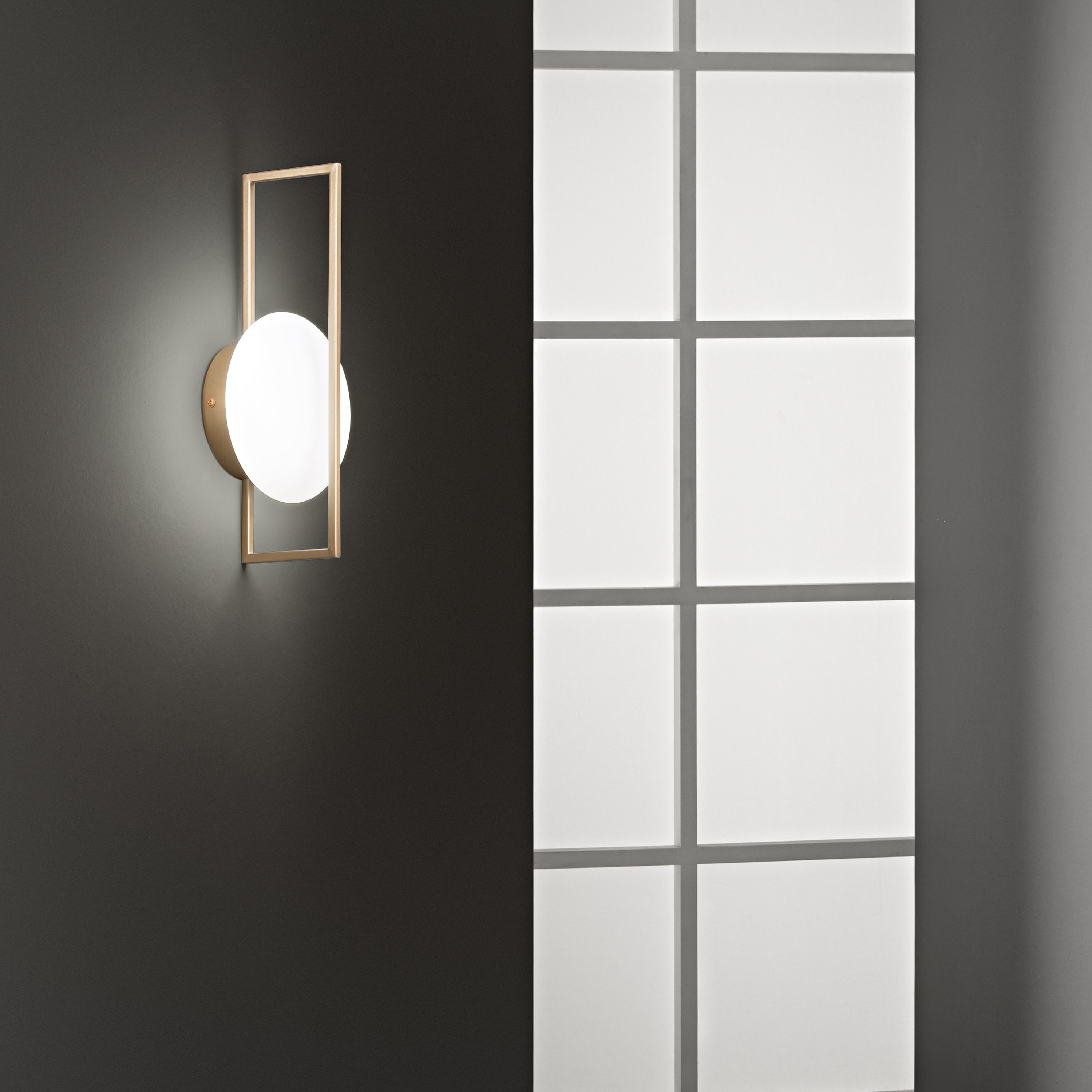 Applique LED FOBOS in metallo e acrilico 12W CCT 34X17Cm - FT-FeelThe