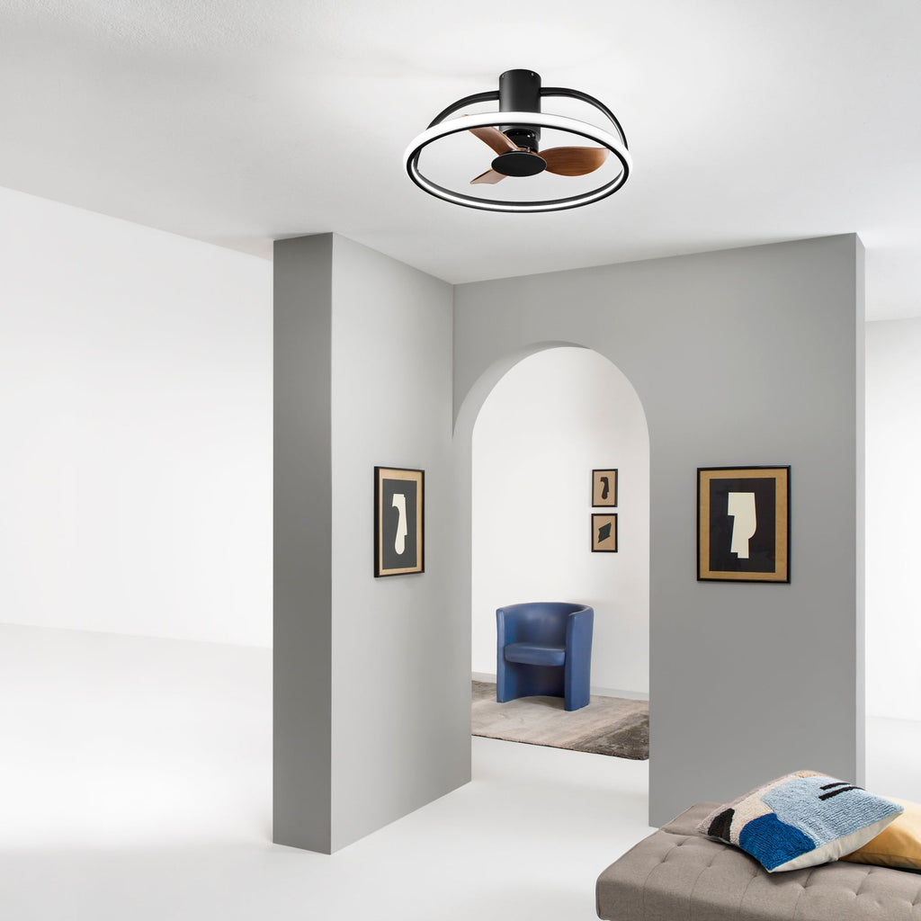 Plafoniera LED HADLEY con Ventilatore 55W Cct 5500LM  60cm - FT-FeelThe