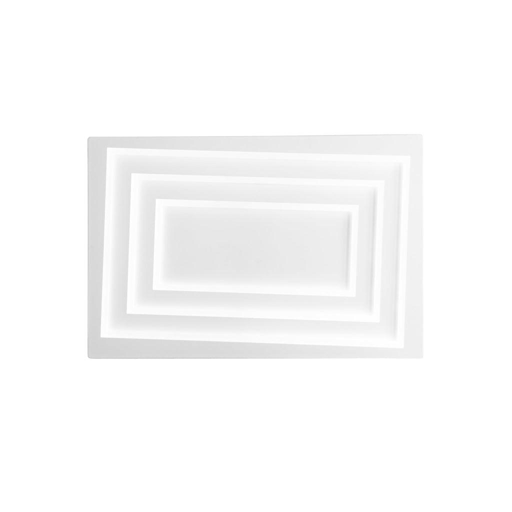 Plafoniera LED HYPNOTIC bianca 55W con interruttore CCT 60X40 cm. - FT-FeelThe