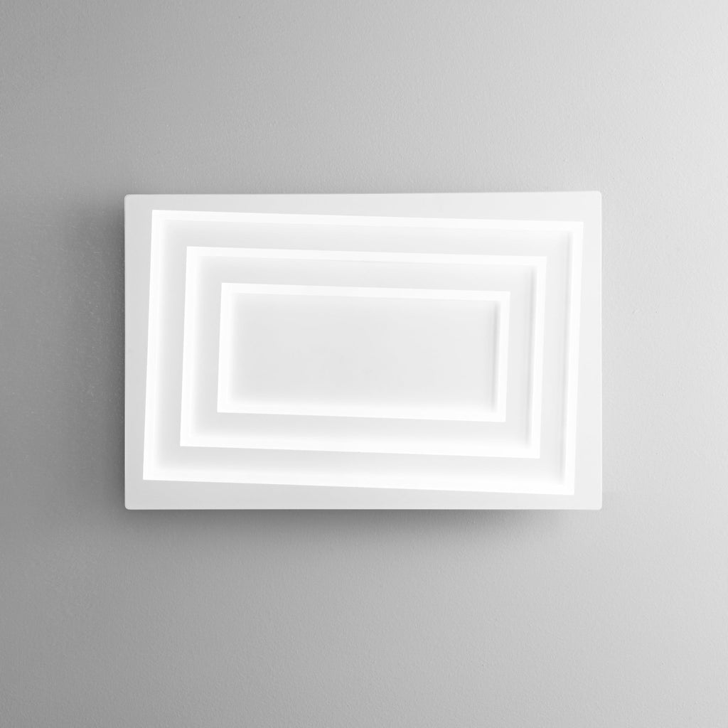 Plafoniera LED HYPNOTIC bianca 55W con interruttore CCT 60X40 cm. - FT-FeelThe