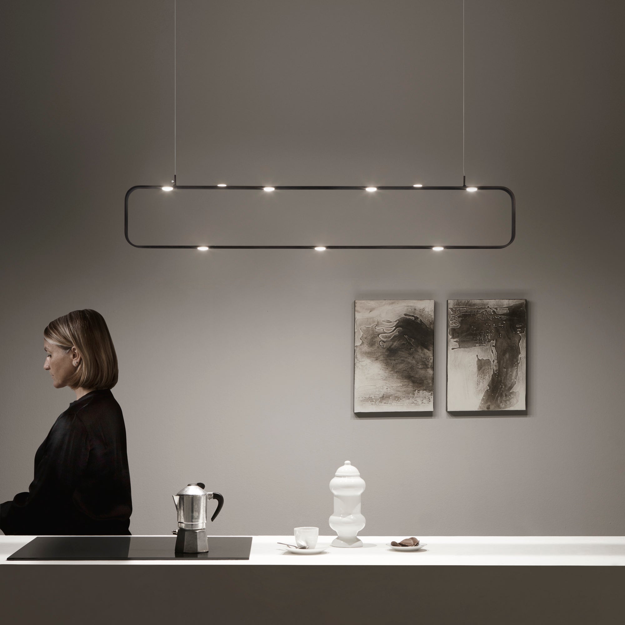 Lampadario a sospensione LED MOKA - FT-FeelThe