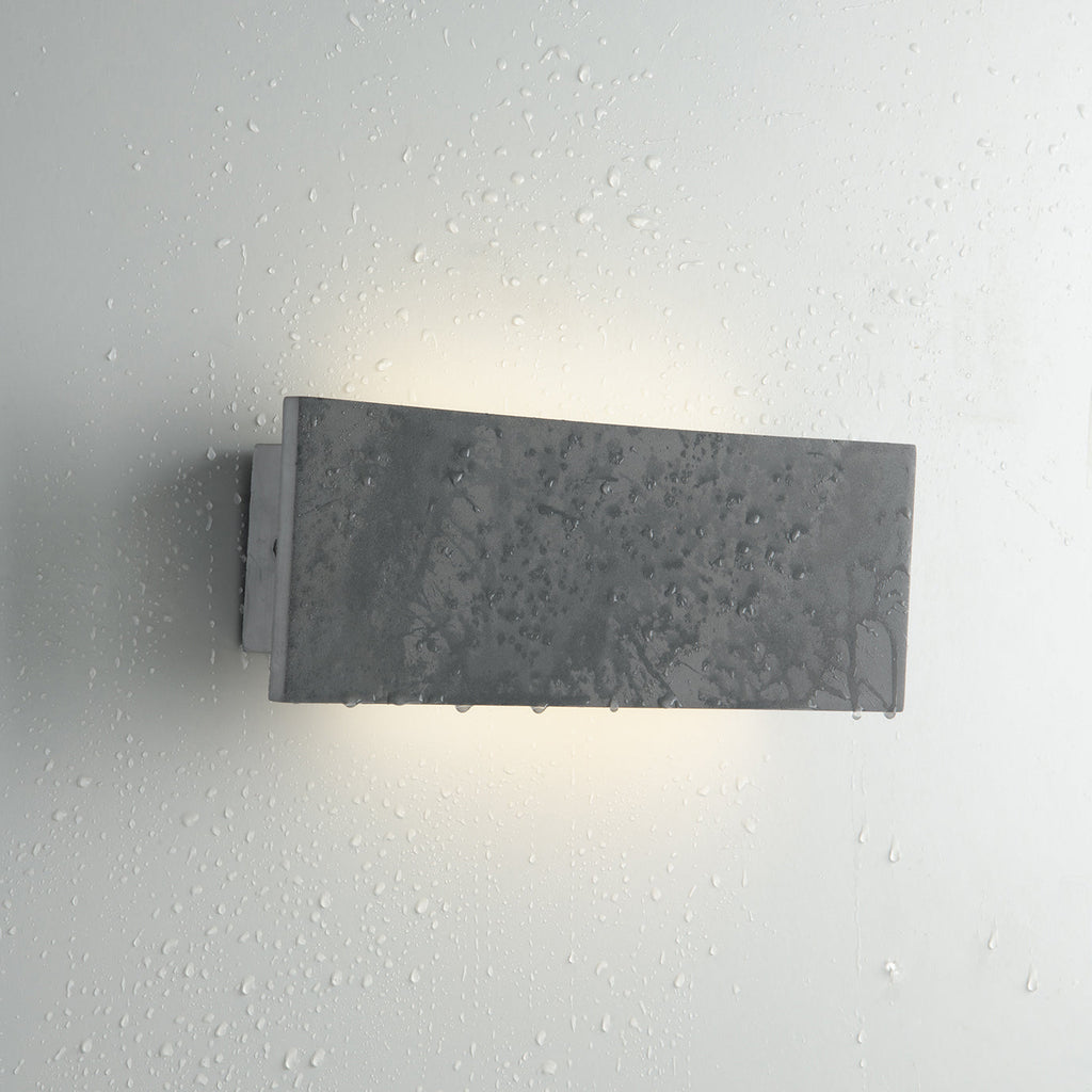 Applique LED PARKER per esterni, cemento grigio - FT-FeelThe