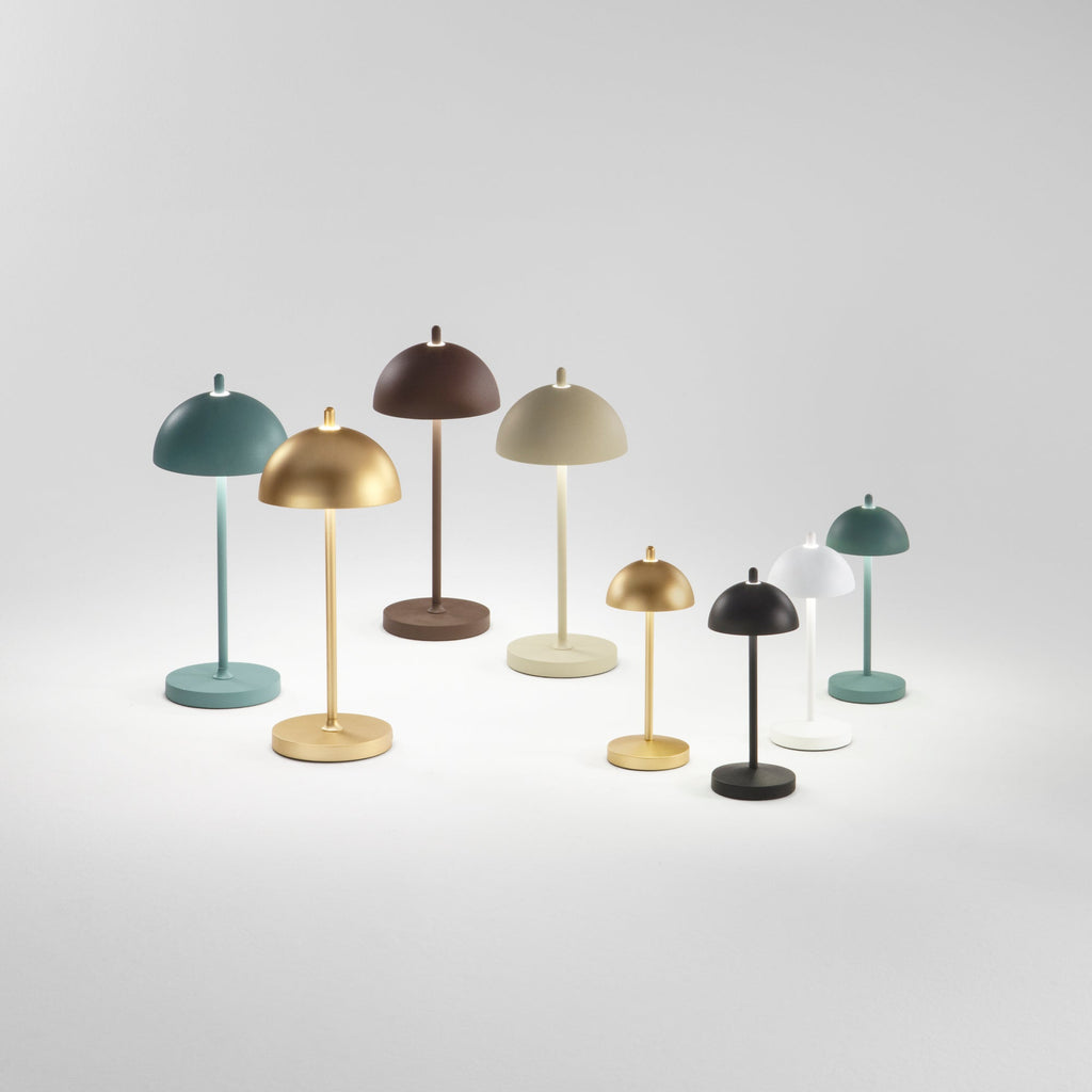 Lumetto LED PARTY ricaricabile da esterno in metallo 2,5W 3000K con dimmer 30 cm. - FT-FeelThe