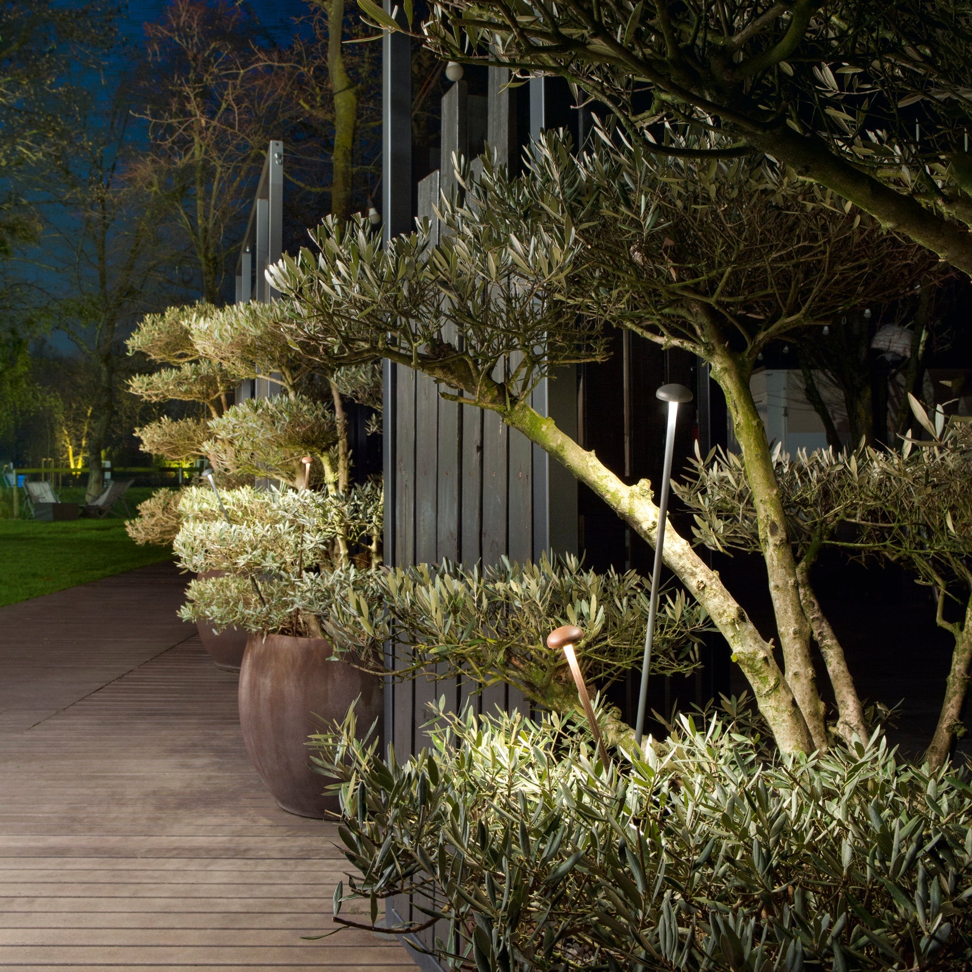 Paletto da esterno PUCK LED in alluminio