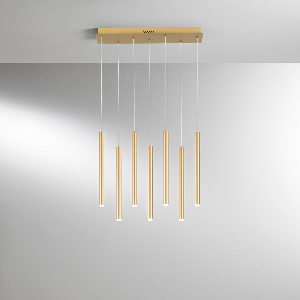 Sospensione LED PYPE con struttura tubolare lineare e interruttore CCT per la personalizzazione della temperatura colore - FT-FeelThe