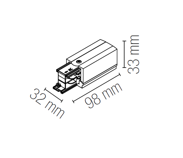 Innesto sinistro per binario RAIL - FT-FeelThe