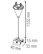 Kit 4 cavi a sospensione per binario RAIL - FT-FeelThe