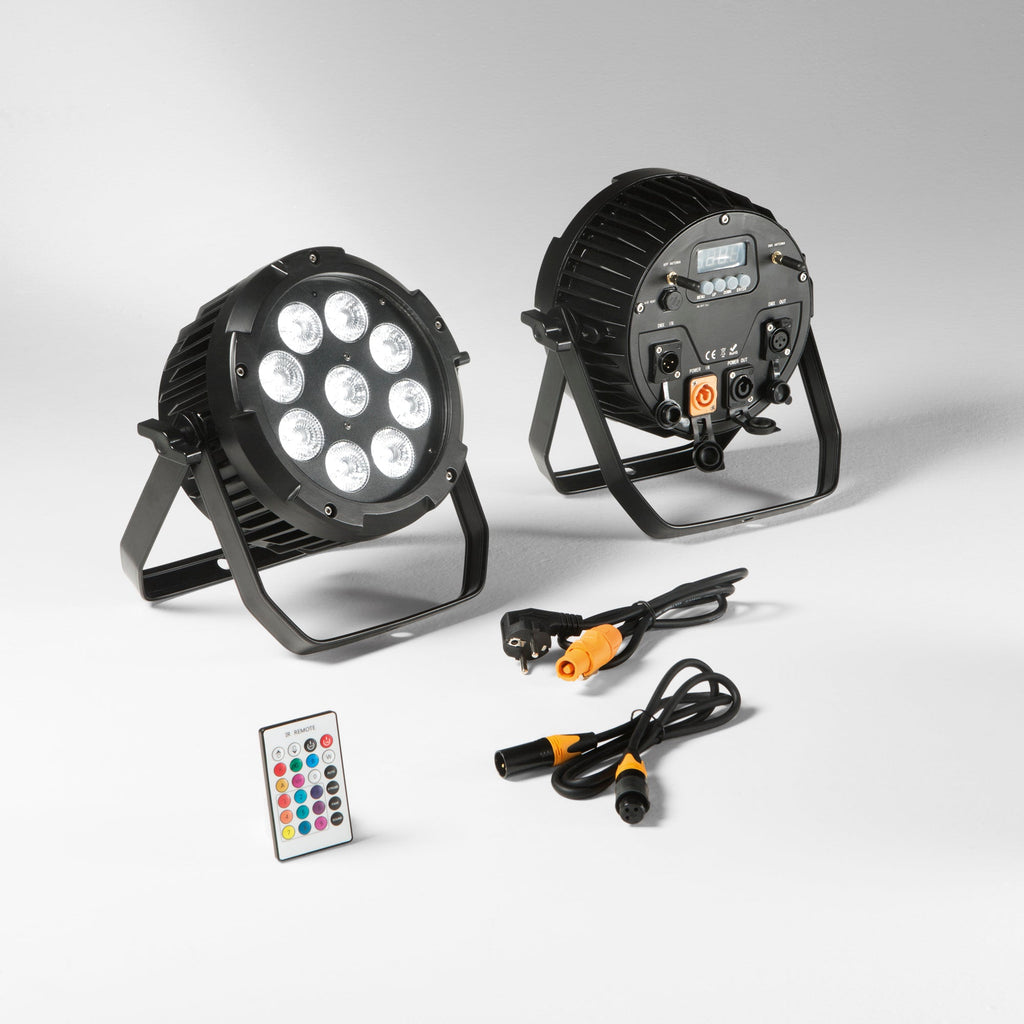 Proiettore LED SHOW ricaricabile per eventi 9x18W RGBW con Wi-Fi - FT-FeelThe