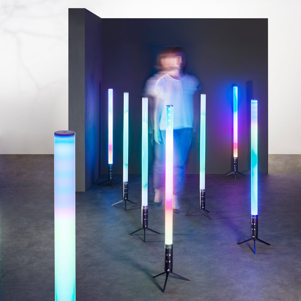 Kit 8 tubi LED SHOW ricaricabili per eventi RGBW con Wi-Fi - FT-FeelThe