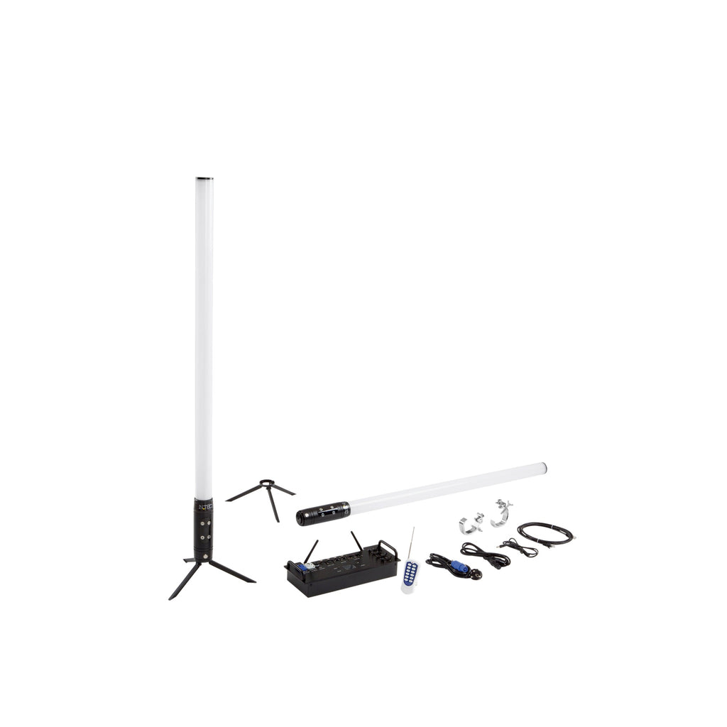 Kit 8 tubi LED SHOW ricaricabili per eventi RGBW con Wi-Fi - FT-FeelThe
