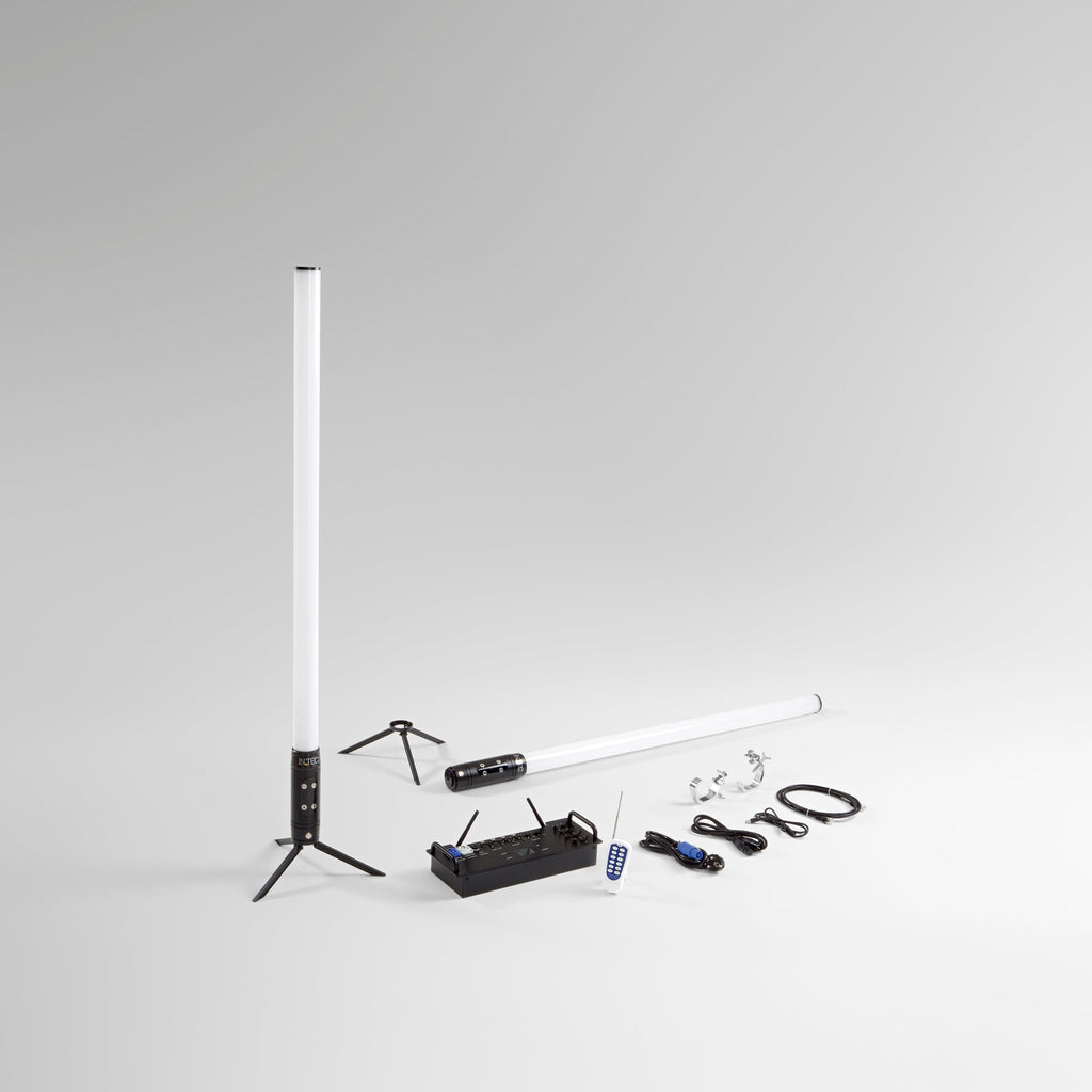 Kit 8 tubi LED SHOW ricaricabili per eventi RGBW con Wi-Fi - FT-FeelThe