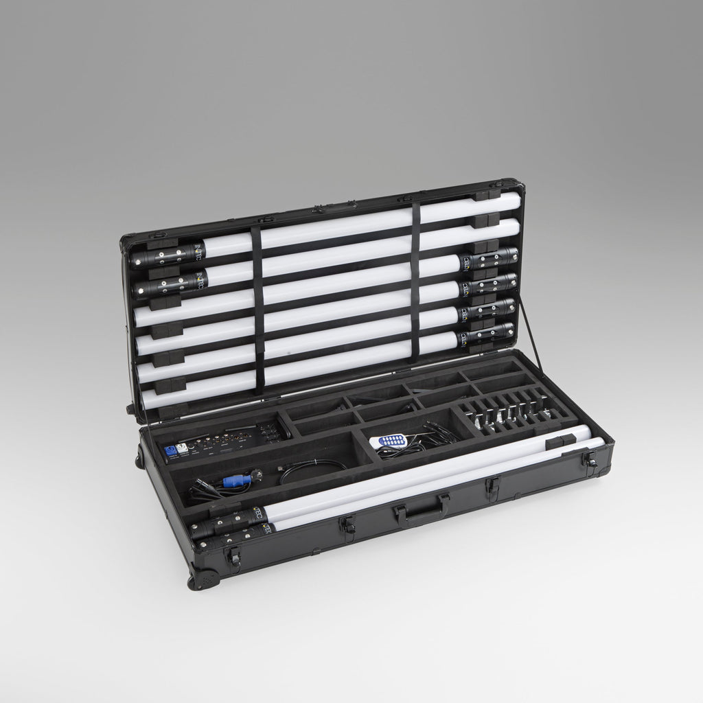 Kit 8 tubi LED SHOW ricaricabili per eventi RGBW con Wi-Fi - FT-FeelThe