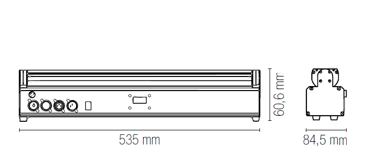 Lampada LED SHOW ricaricabile per eventi 9x18W RGBW con Wi-Fi - FT-FeelThe