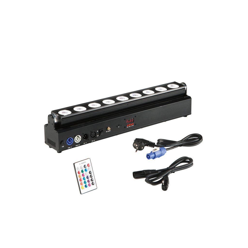 Lampada LED SHOW ricaricabile per eventi 9x18W RGBW con Wi-Fi - FT-FeelThe