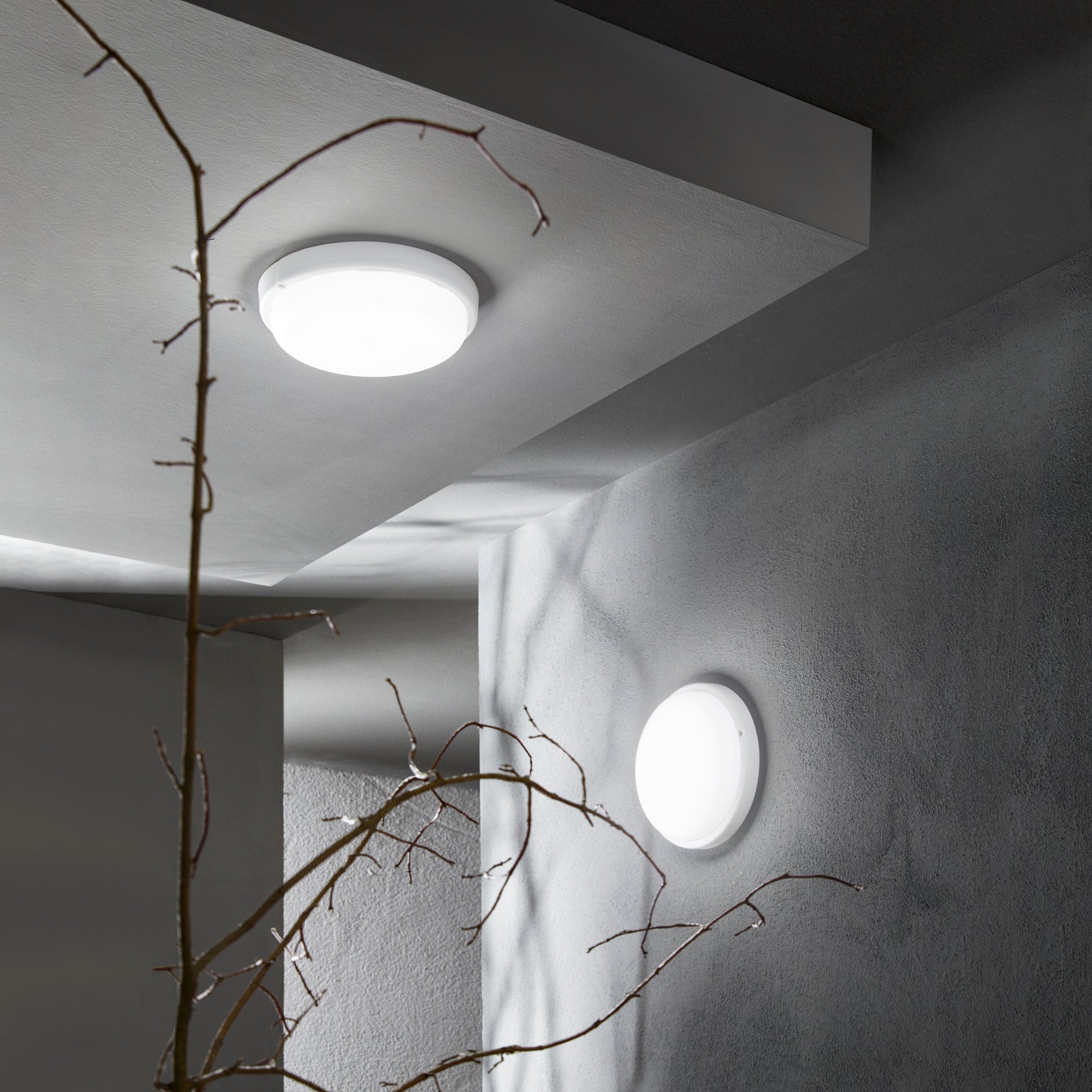 SPEEDY LED outdoor wall light in polycarbonate