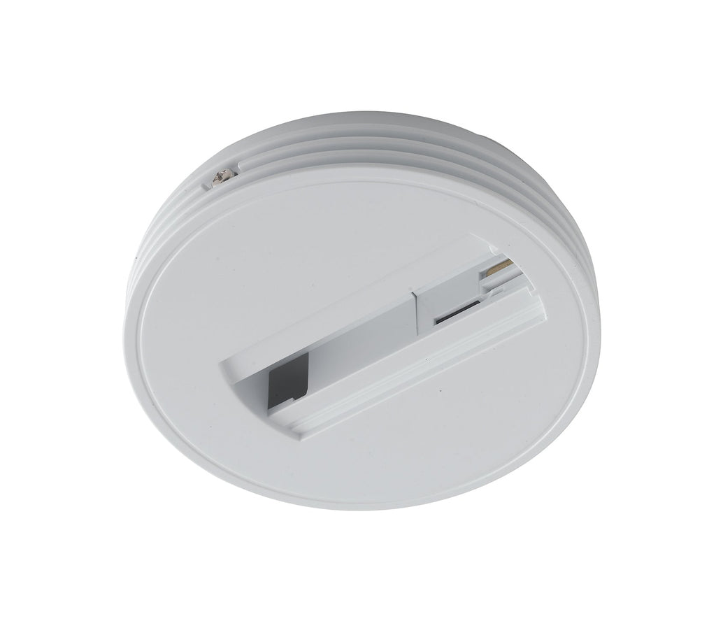 Base tonda bianca per faro adattatore trifase TRACK - FT-FeelThe