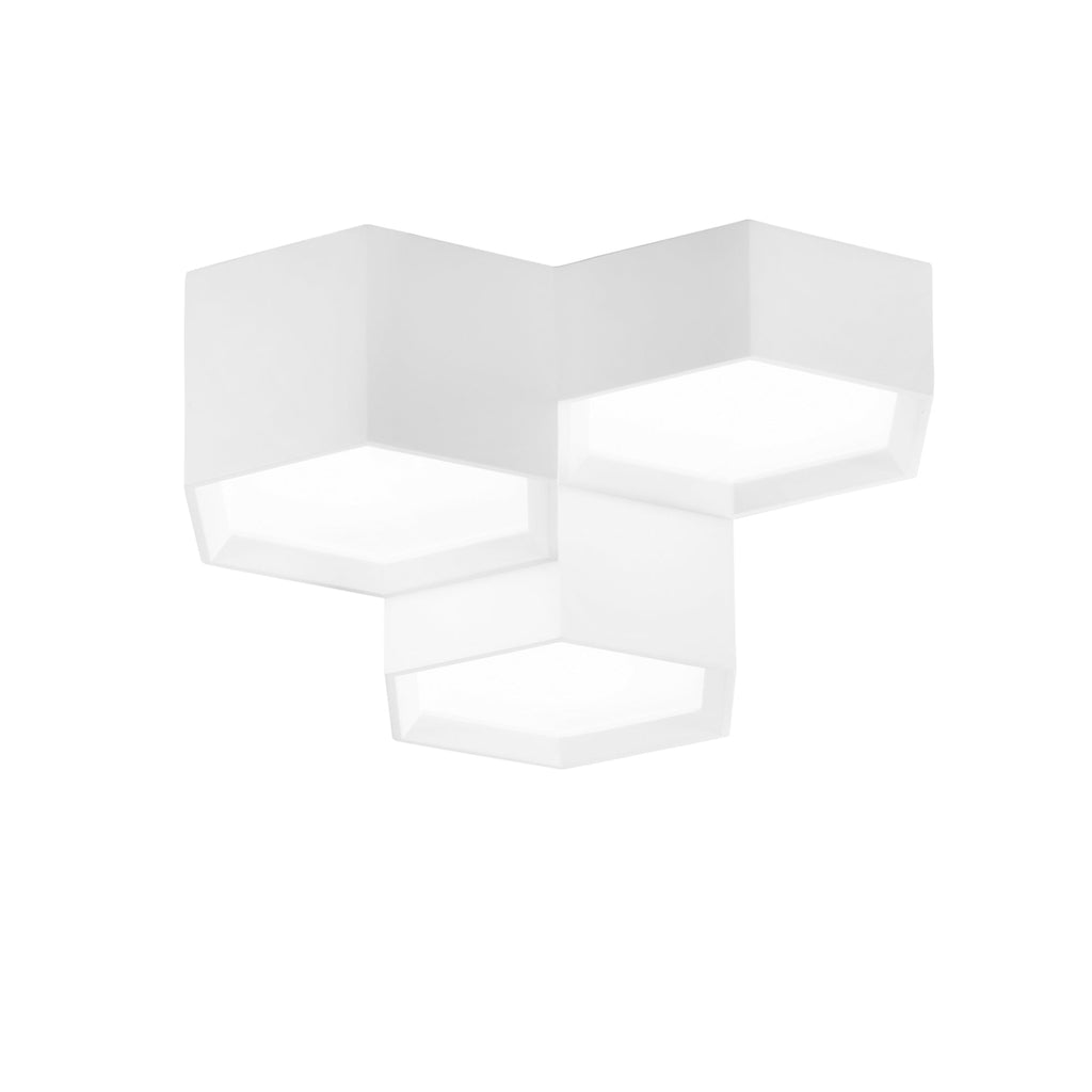 Plafoniera LED VORTEX componibile, verniciabile e interruttore interno per la regolazione dei kelvin - FT-FeelThe