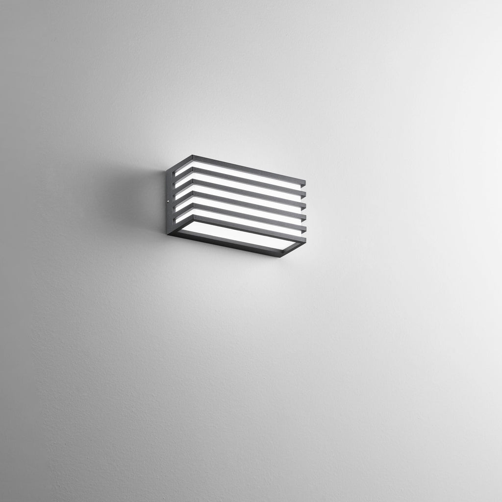 Applique da esterno DUKROT in alluminio con diffusore in policarbonato  IP54 LED 12W - FT-FeelThe
