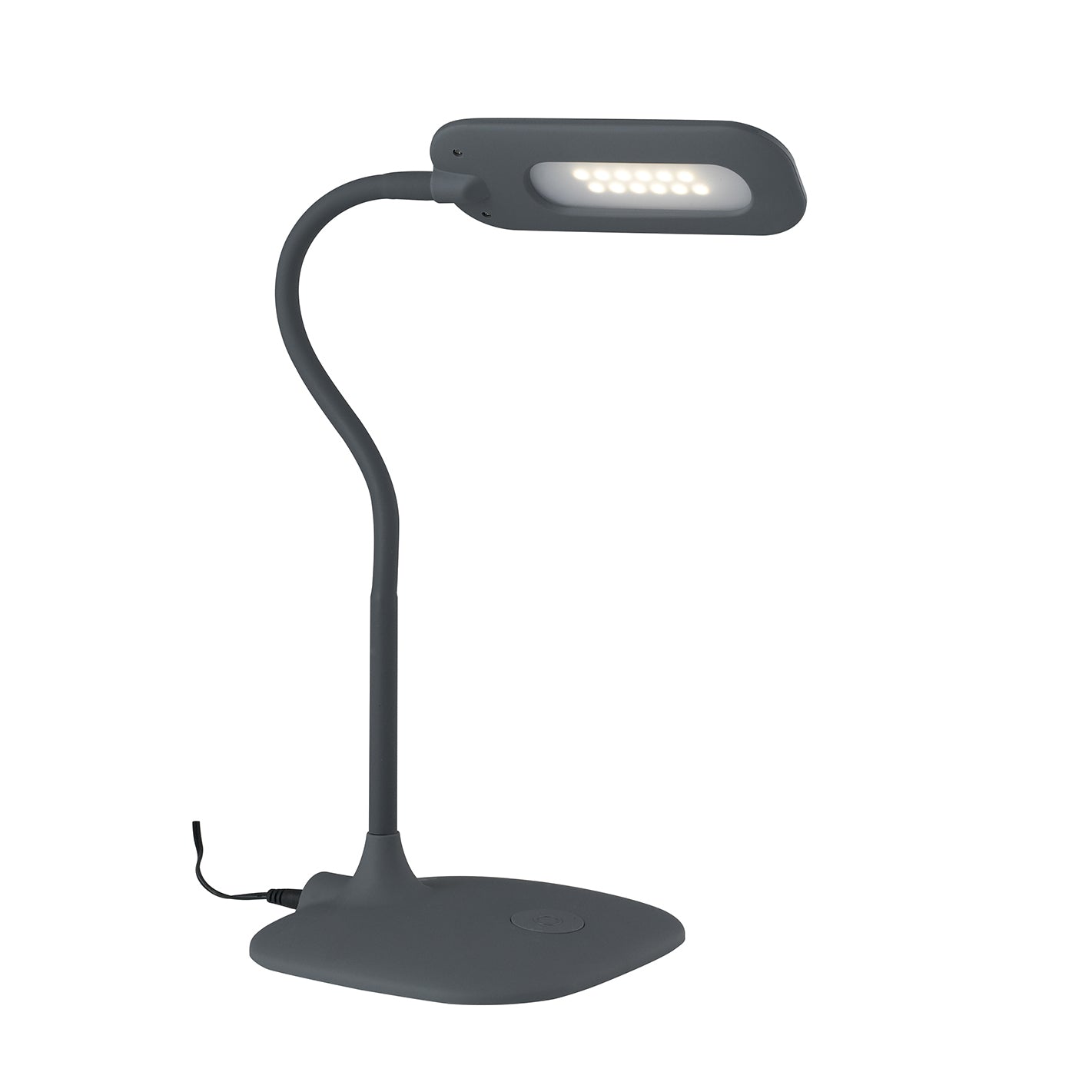 Lampada da lettura LED DARWIN bianca in metallo e silicone, flessibile e dimmerabile - FT-FeelThe