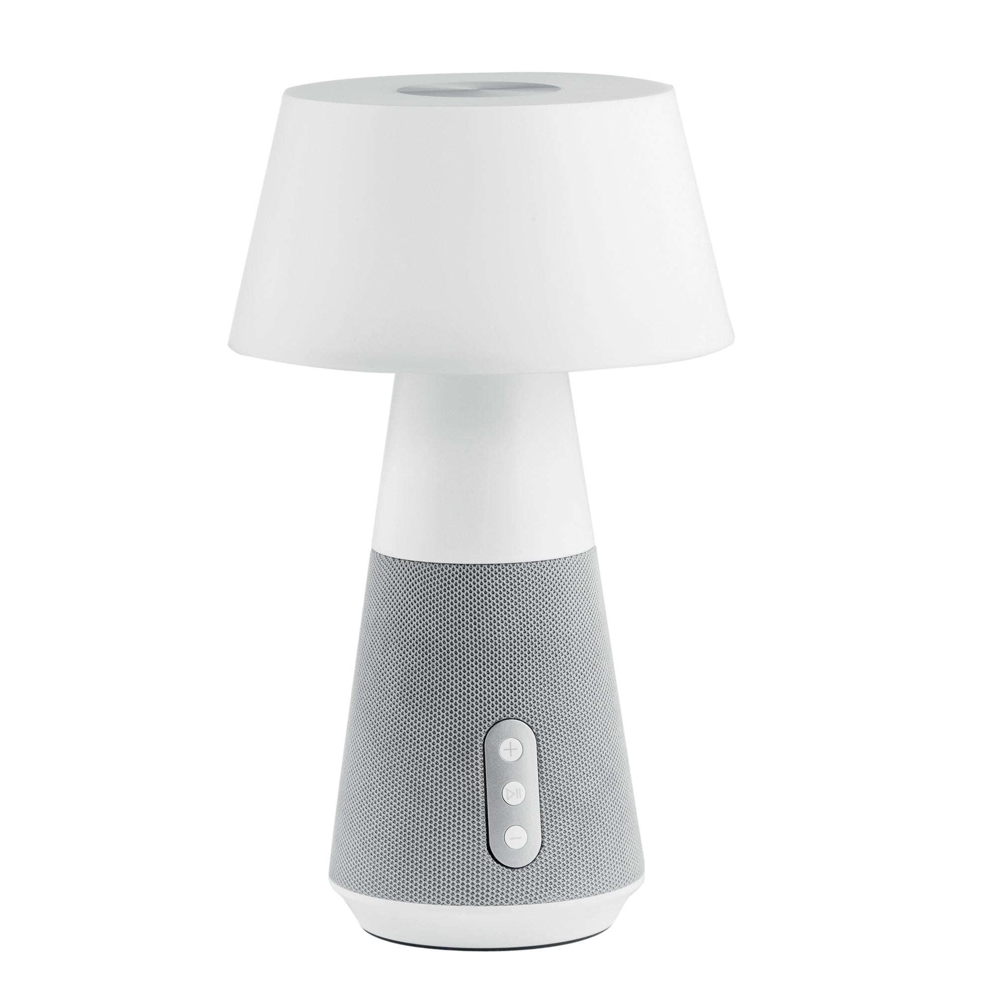Lampada da tavolo LED DECIBEL ricaricabile, con dimmer e speaker bluetooth - FT-FeelThe