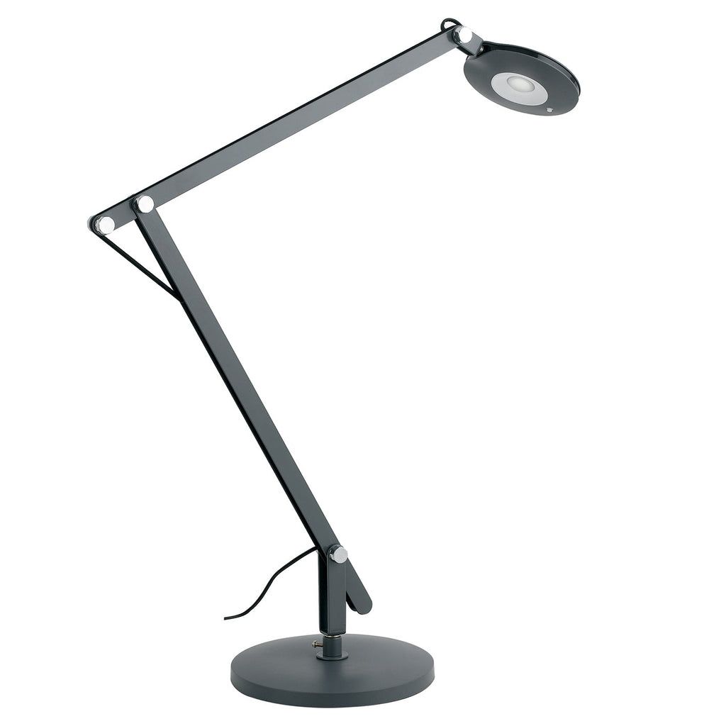 Lampada da lettura LED LOCKE grigia orientabile - FT-FeelThe
