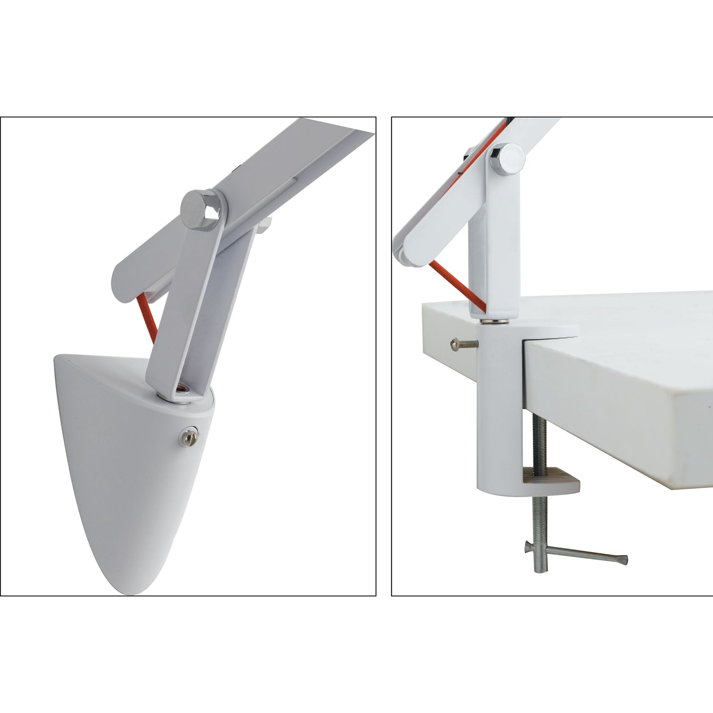 Lampada da lettura LED LOCKE grigia orientabile - FT-FeelThe