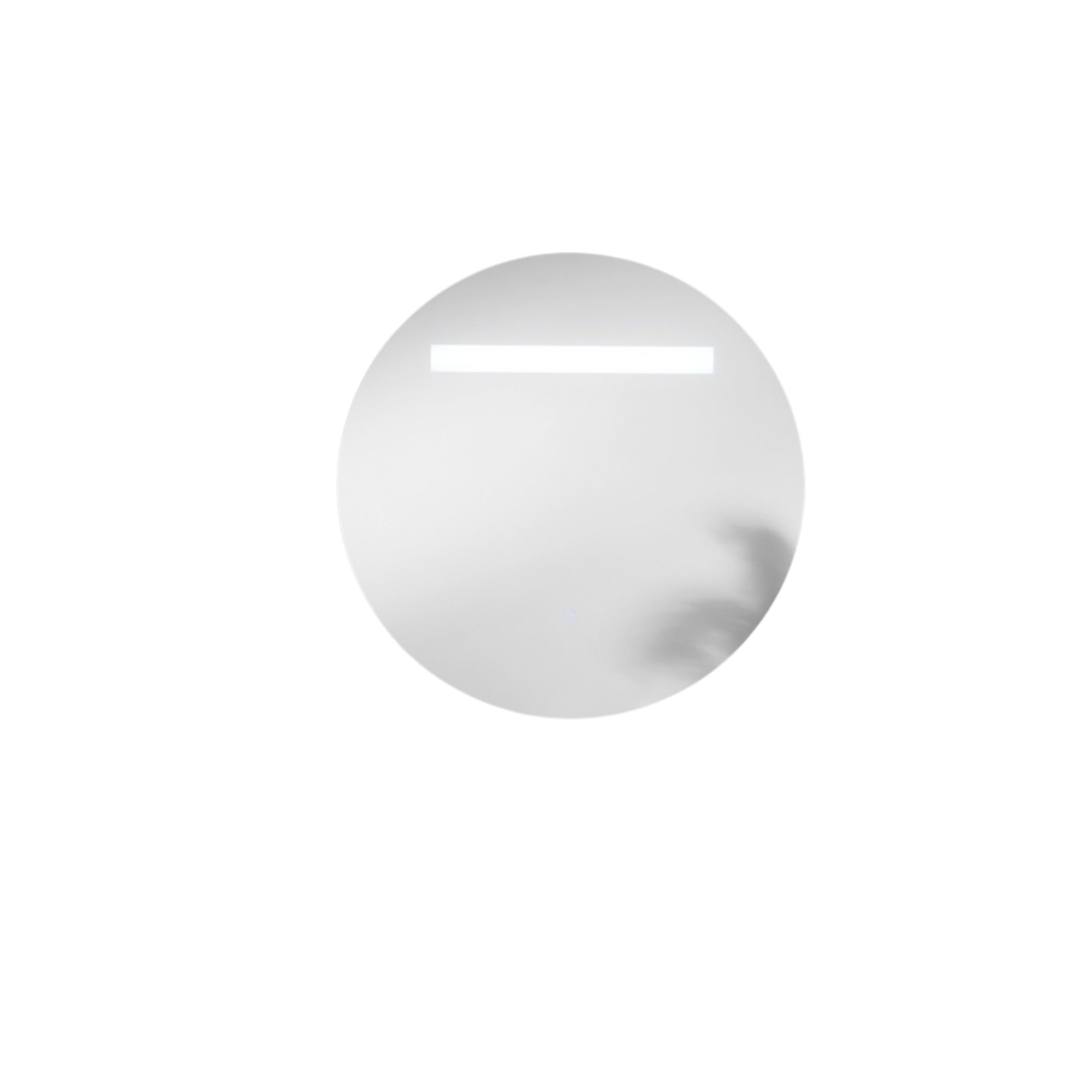 Specchio LINEA con illuminazione a LED, CCT 3 temperature, pulsante touch dimming, tondo o rettangolare