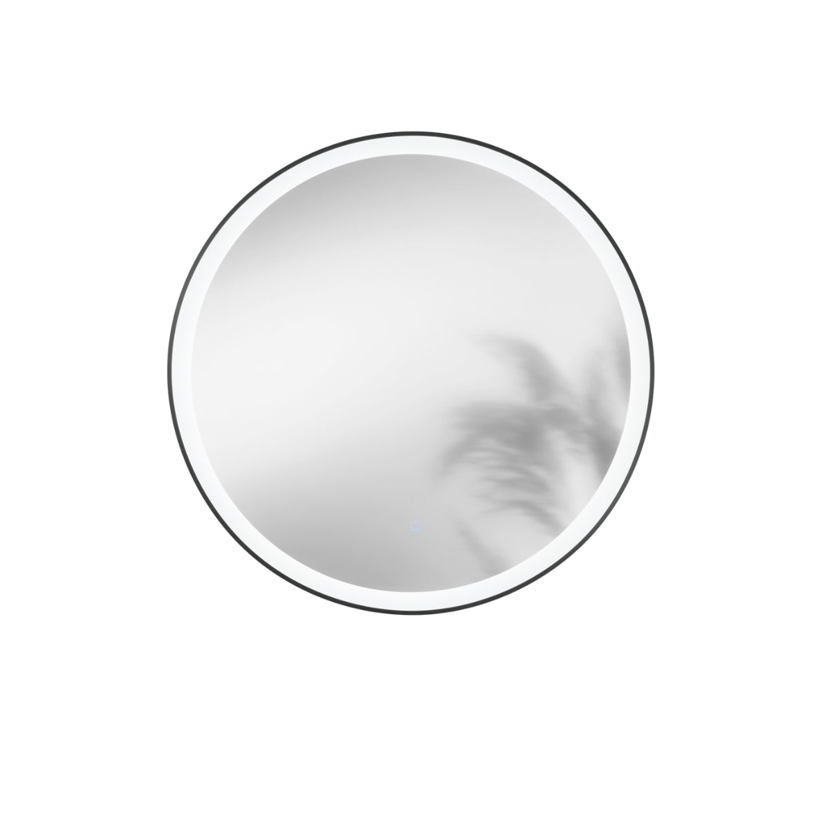 Specchio ORONERO tondo con illuminazione a LED, CCT, pulsante touch, pellicola antideflagrante