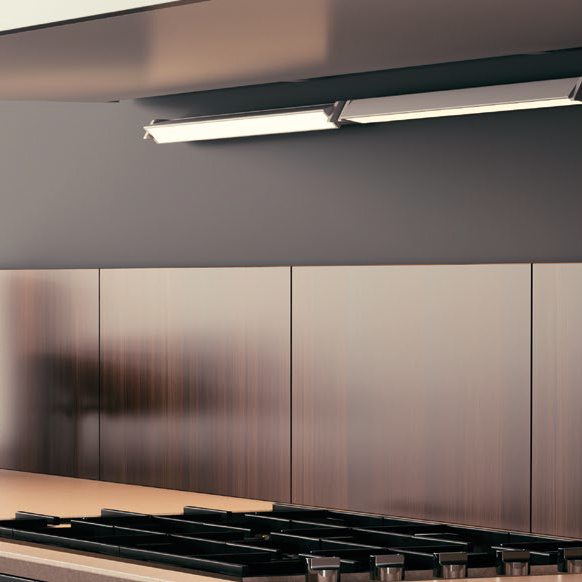 Barra LED sottopensile MOVIE in policarbonato bianco con diffusore orientabile e interruttore - FT-FeelThe