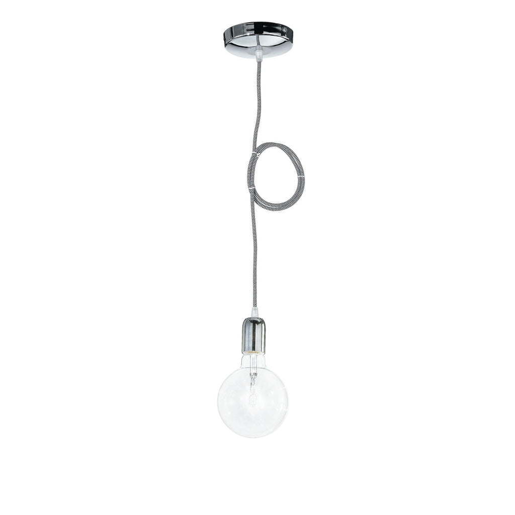 Pendel IDEA con cavo in tessuto e finiture cromate - FT-FeelThe