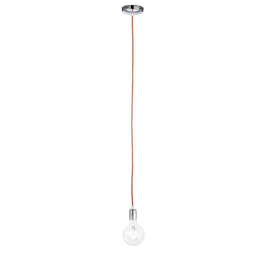 Pendel IDEA con cavo in tessuto e finiture cromate - FT-FeelThe