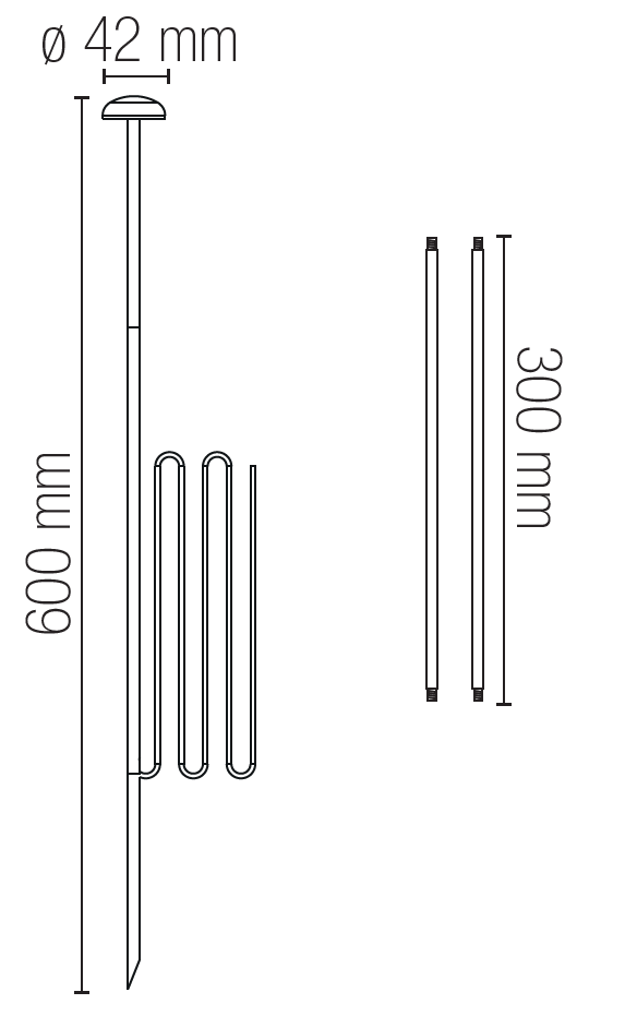 PUCK LED outdoor bollard in aluminum