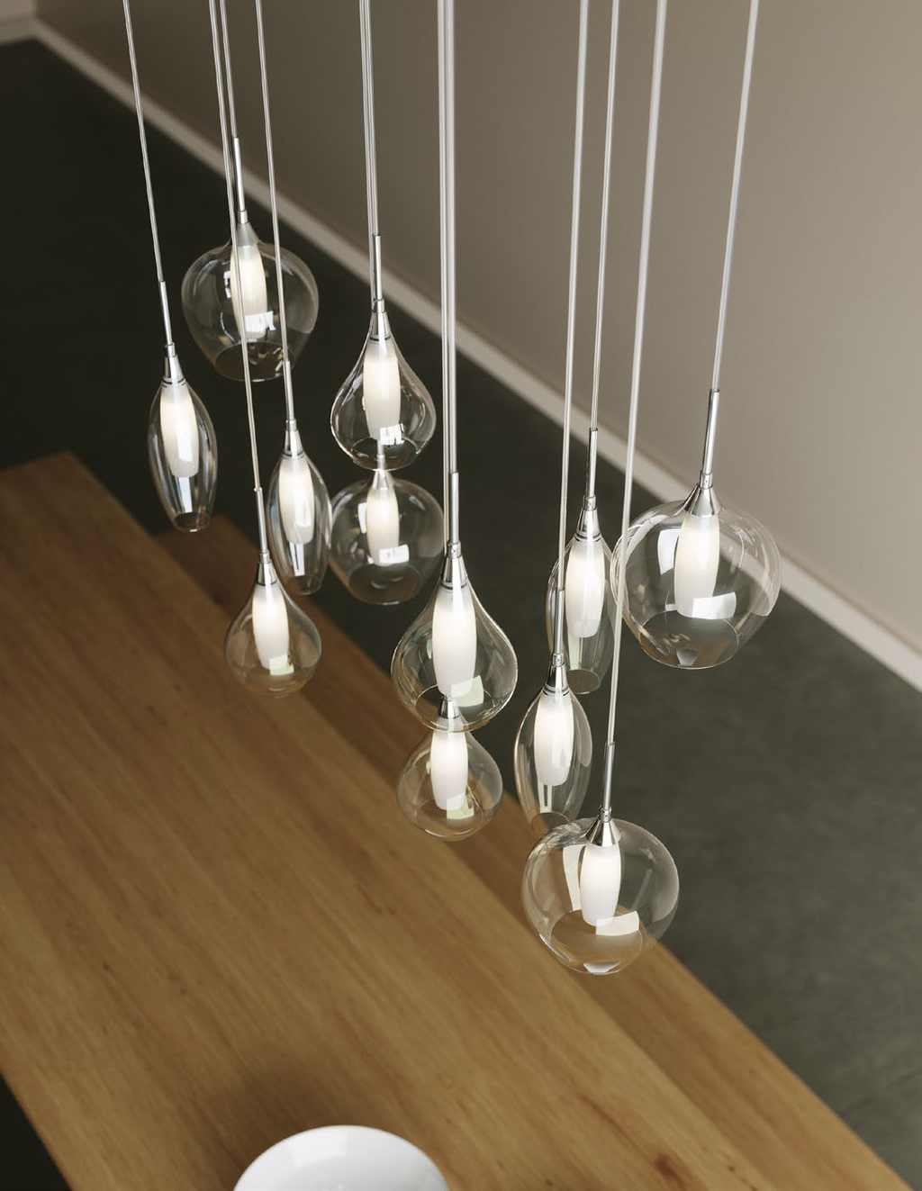 Lampadario a sospensione SKYLINE (6xG9) - FT-FeelThe