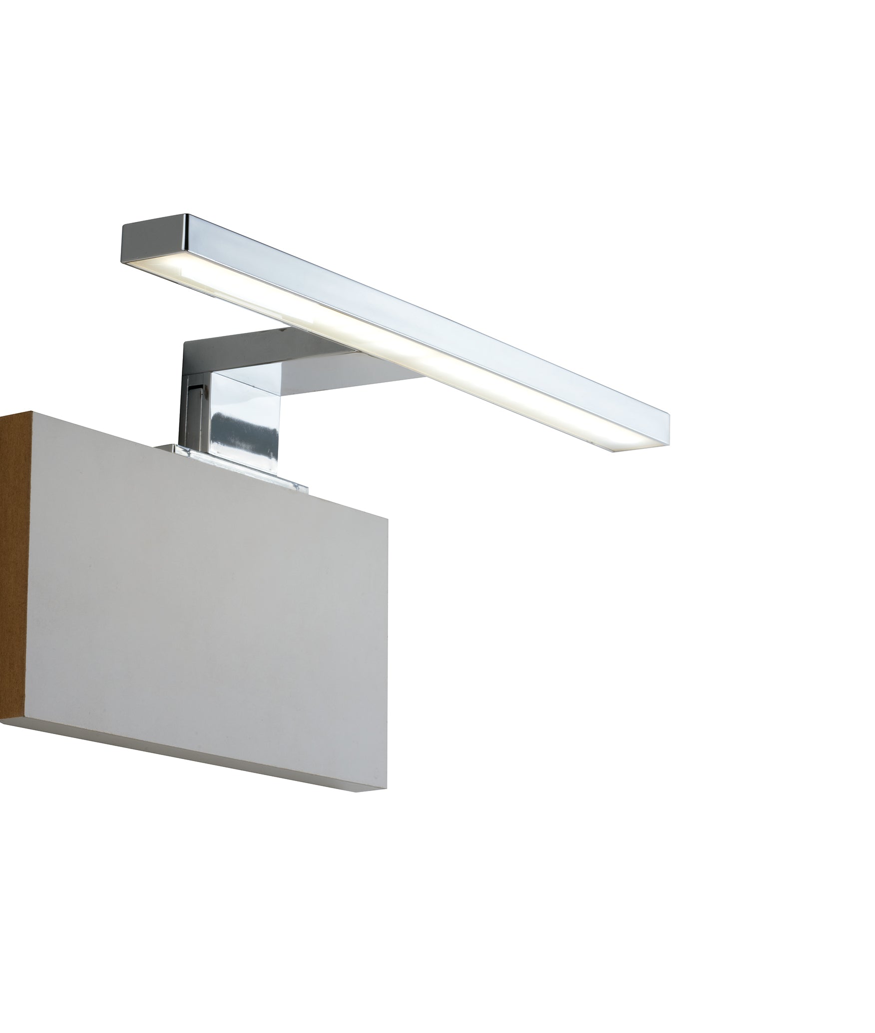 Applique da specchio LED Sacs cromo in termoplastica e diffusore in acrilico, luce naturale - FT-FeelThe