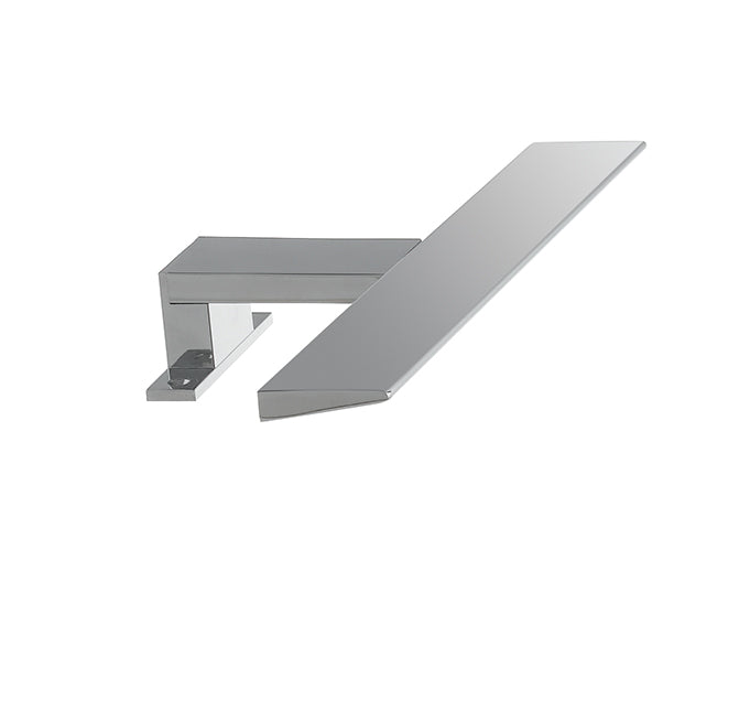 Applique da specchio LED Wally cromo in termoplastica e diffusore in acrilico, luce naturale - FT-FeelThe