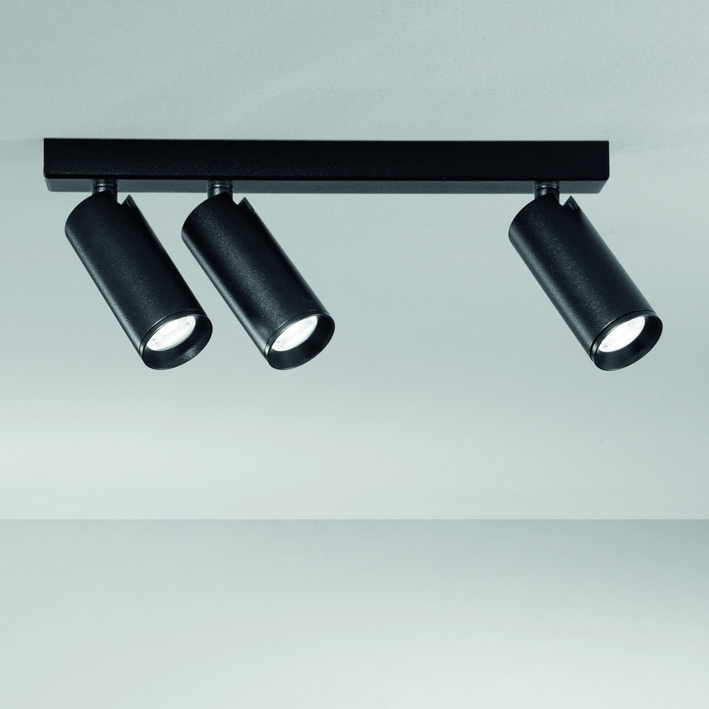 Faretto Spot orientabile Plauto in metallo nero o bianco