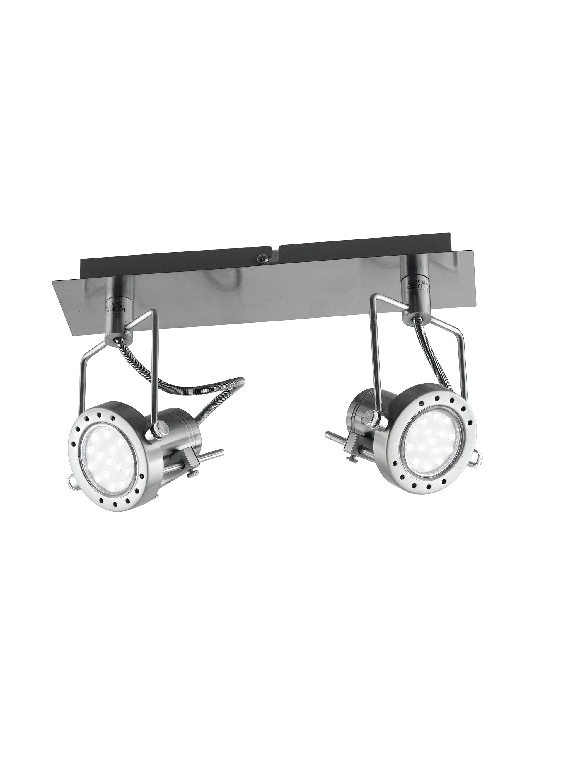 Spot LED Techno in metallo con punti luce orientabili, lampadine GU10 5W incluse - FT-FeelThe