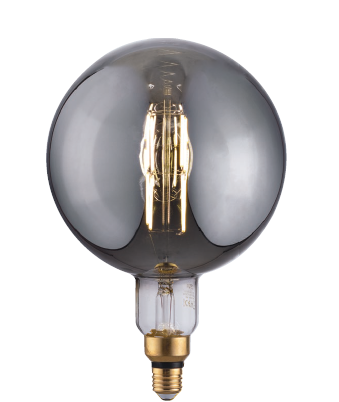 Lampadina smoke globo decorativa LED G200 LUXA 8W attacco E27, luce naturale - FT-FeelThe