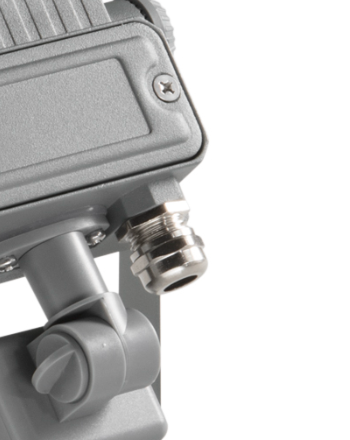 Proiettore LED AXEL sensor in alluminio argento con sensore di movimento CCT IP65 - FT-FeelThe