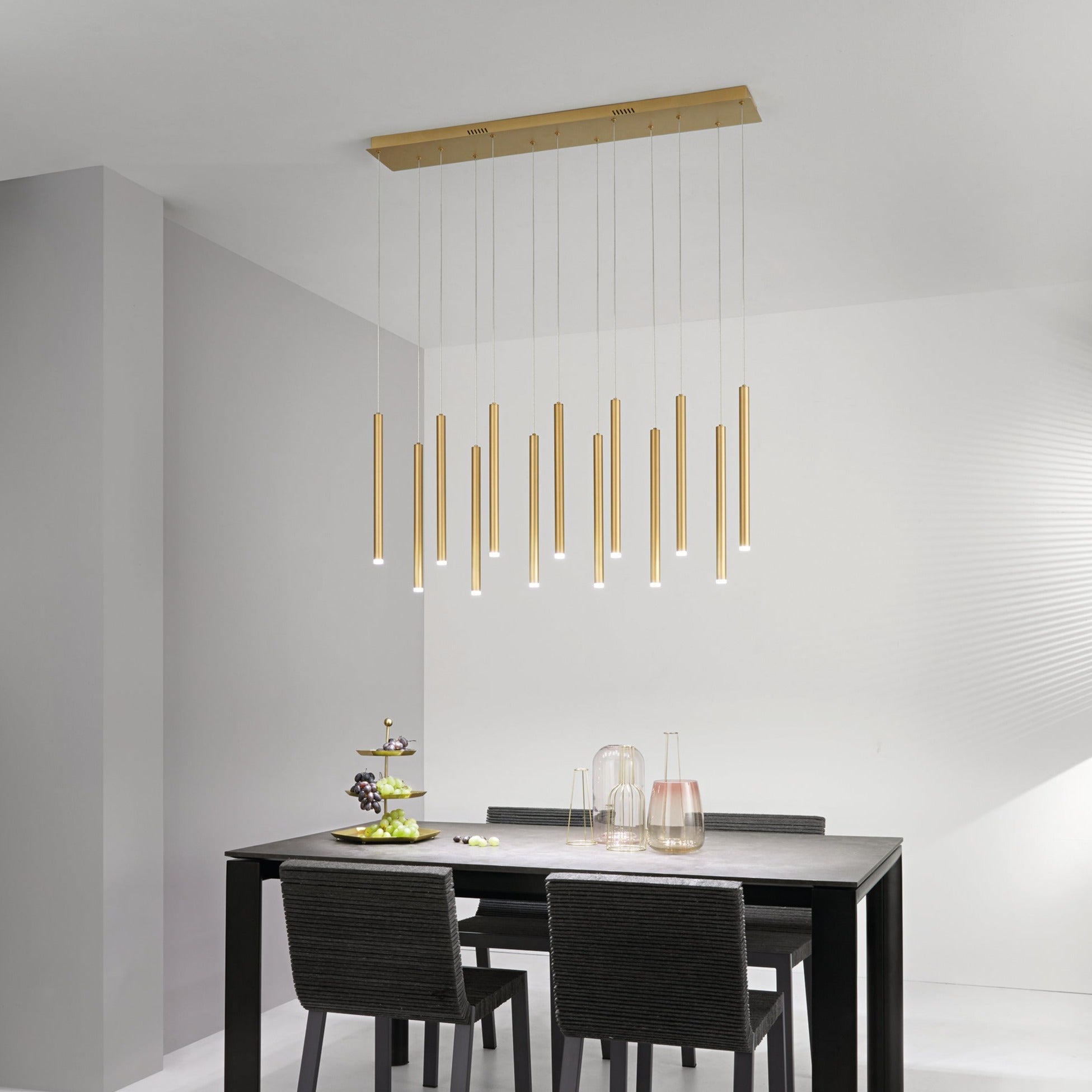 Sospensione LED PYPE con struttura tubolare lineare e interruttore CCT per la personalizzazione della temperatura colore - FT-FeelThe