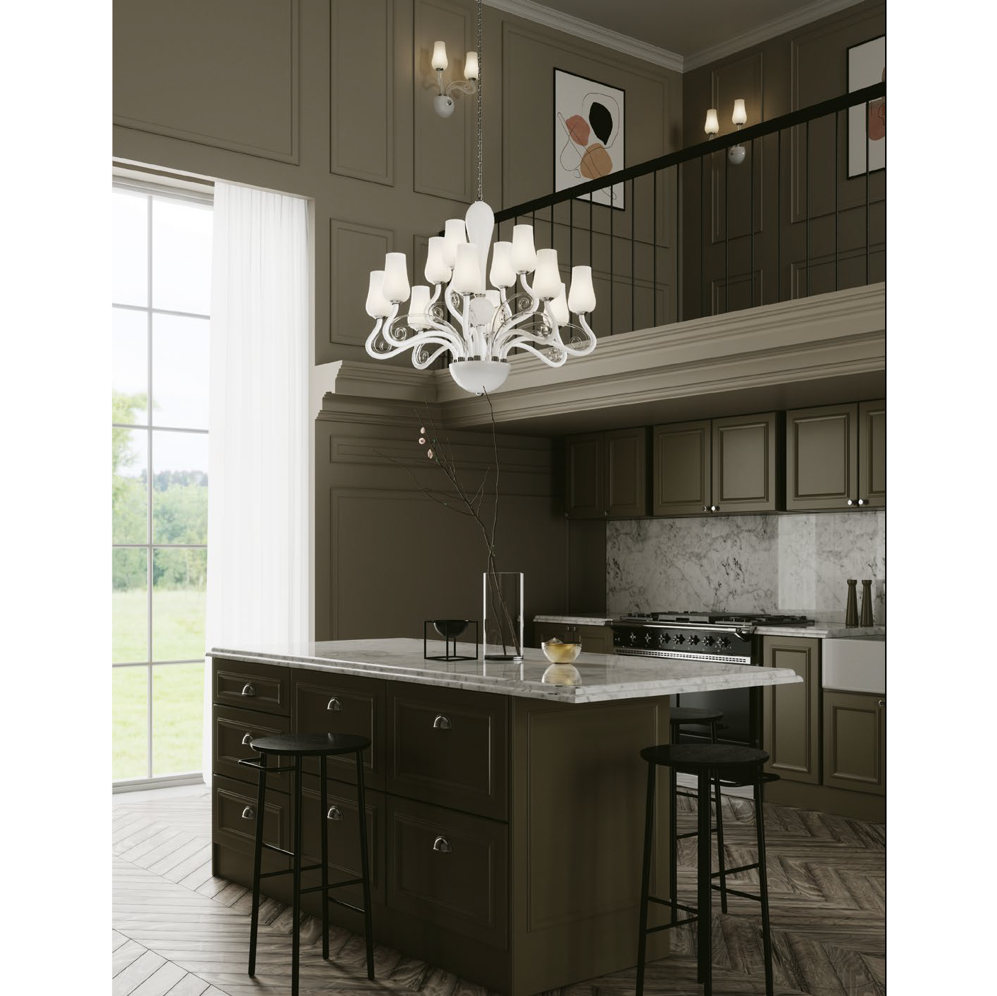Lampadario a sospensione ANGEL in vetro soffiato - FT-FeelThe