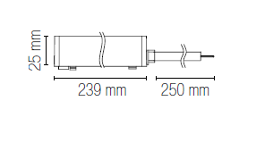 DRIVER BERNINI CORRENTE COSTANTE 48V 100W 2,5X23,9CM - FT-FeelThe