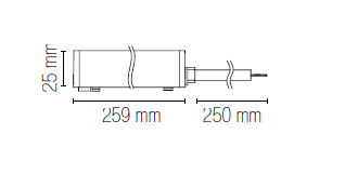 DRIVER BERNINI CORRENTE COSTANTE 48V 100W 2,5X23,9CM - FT-FeelThe
