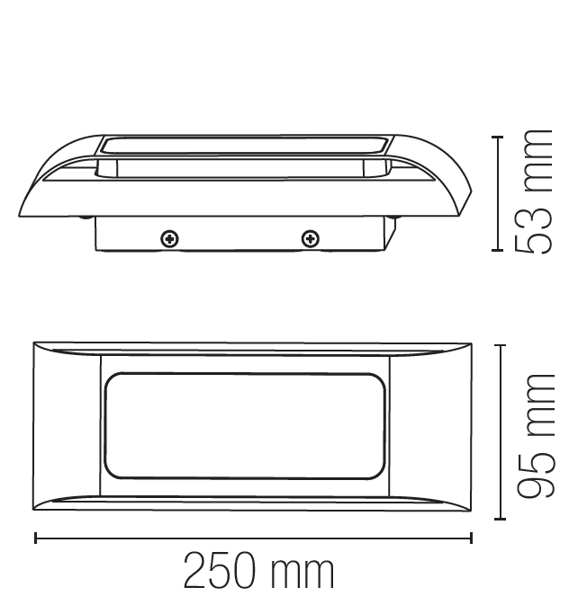 DESERT LED outdoor wall light in CCT aluminum