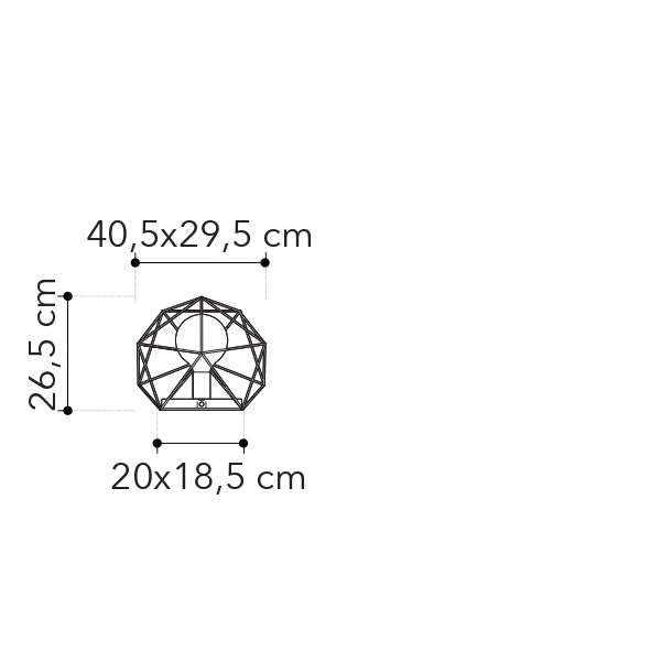 Lampada da tavolo ABRAXAS nera e oro in metallo dal design geometrico - FT-FeelThe
